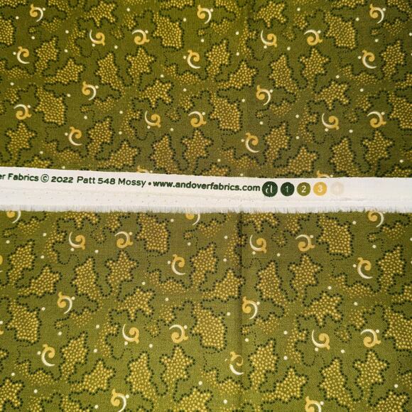 Gingerlily Green Mossy - Renee Nanneman of Need'l Love - Andover Fabrics - 1 Yd - Picture 6 of 6